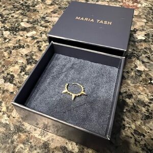 Maria Tash Gold Spike Hoop Earring